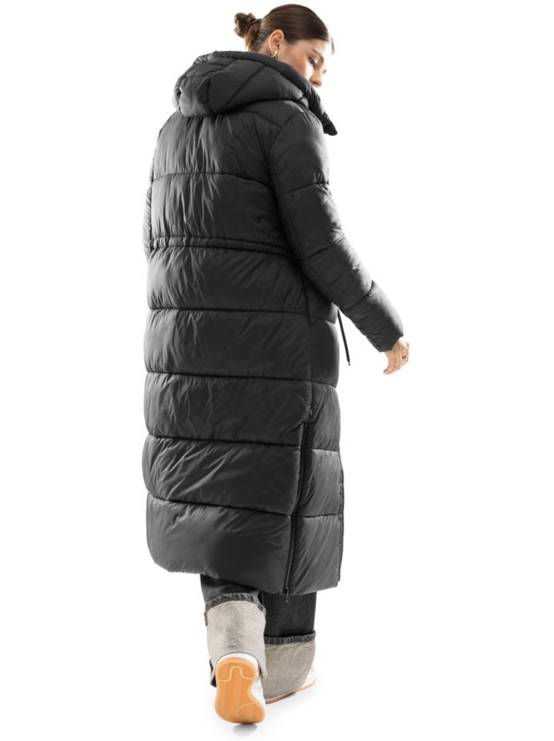 Piumino lungo cappotto da donna lifestyle donna finland Nero - Kiabi