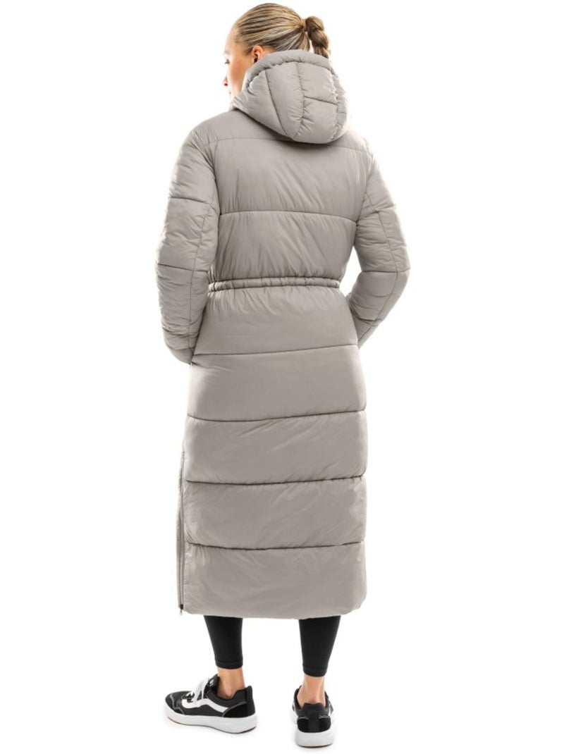 Piumino lungo cappotto da donna lifestyle donna hemisphere Bianco Grigio - Kiabi