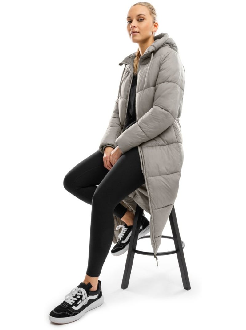 Piumino lungo cappotto da donna lifestyle donna hemisphere Bianco Grigio - Kiabi