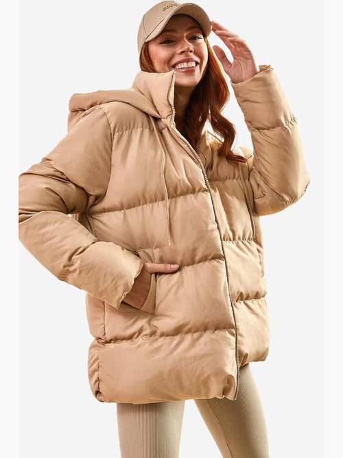 Piumino lungo con cappuccio con coulisse lucci - Kiabi Piumino lungo con cappuccio con coulisse lucci - Kiabi