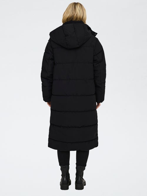 Piumino lungo con cappuccio trapuntato 'JDY' - Kiabi