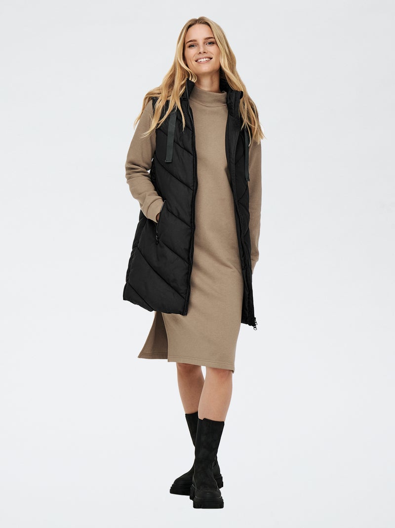 Piumino lungo 'JDY' Nero - Kiabi