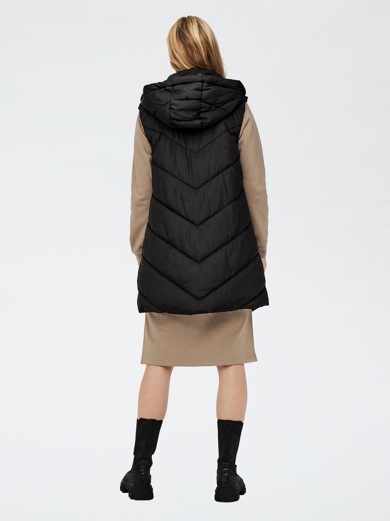 Piumino lungo 'JDY' Nero - Kiabi