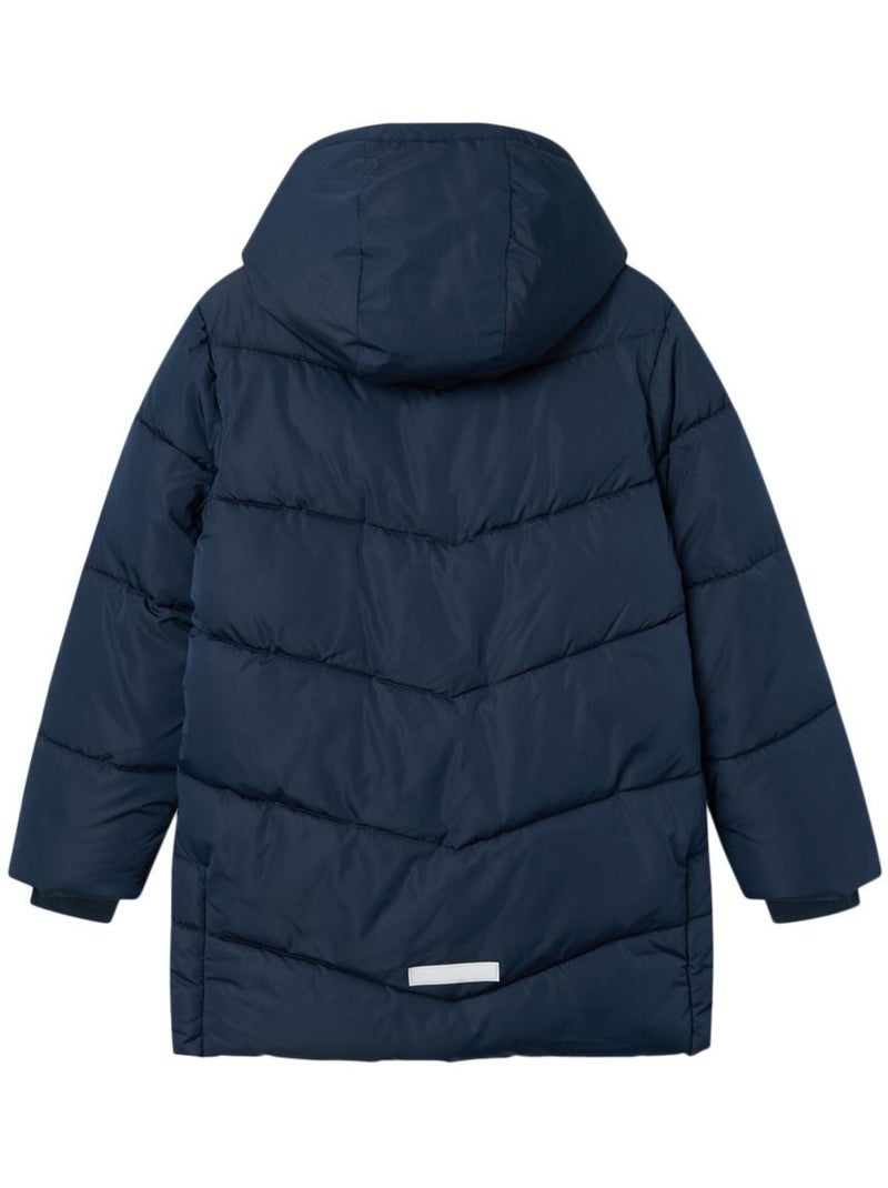 Piumino Lungo Name it da Bambina Blu marino - Kiabi