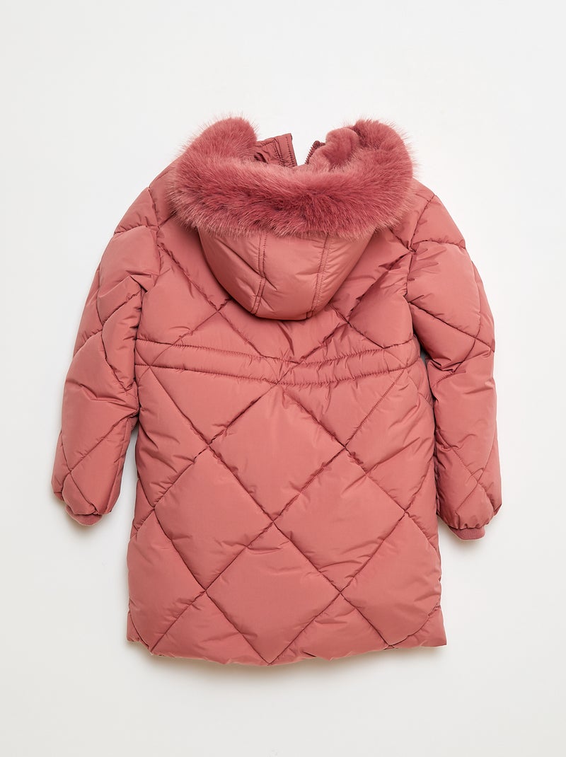 Piumino midi caldo idrorepellente Rosa - Kiabi