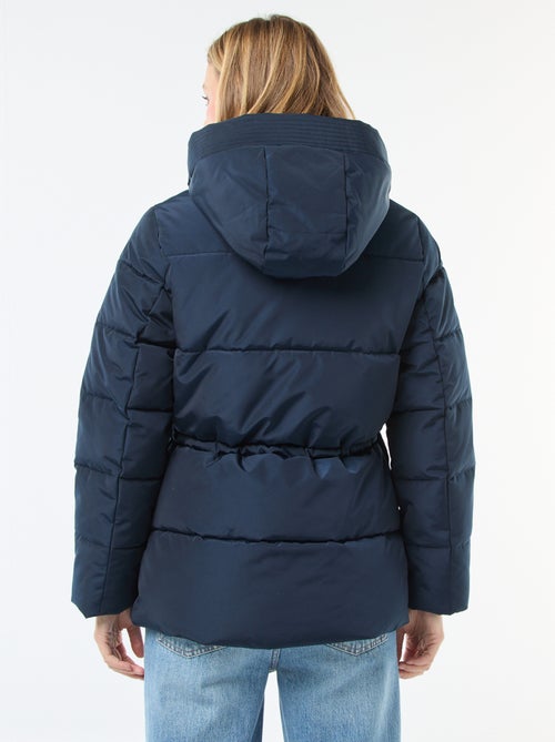 Piumino midi imbottito con cappuccio - Kiabi