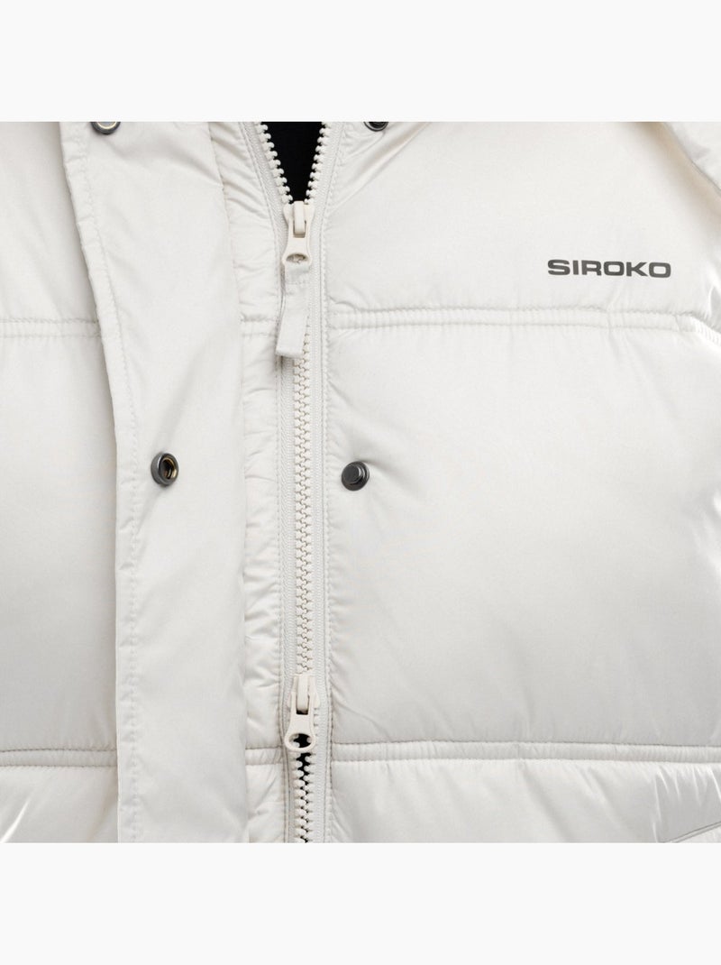 Piumino oversize da donna lifestyle donna international Bianco - Kiabi