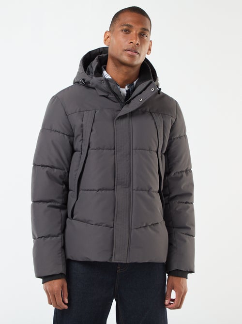 Piumino pesante con cappuccio zippato - Kiabi