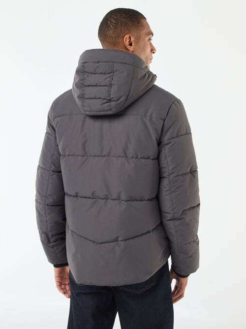 Piumino pesante con cappuccio zippato - Kiabi