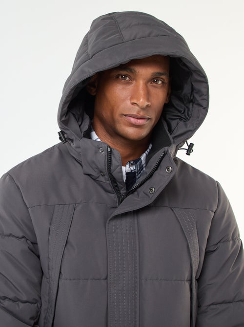 Piumino pesante con cappuccio zippato - Kiabi