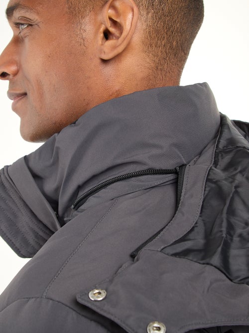 Piumino pesante con cappuccio zippato - Kiabi