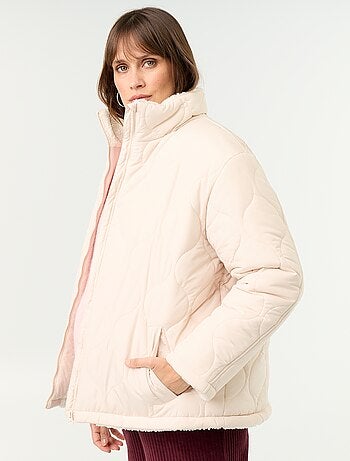 Piumino premaman trapuntato con interno in sherpa