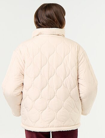 Piumino premaman trapuntato con interno in sherpa