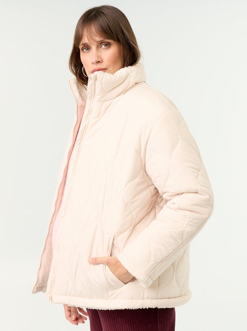 Piumino premaman trapuntato con interno in sherpa - Kiabi