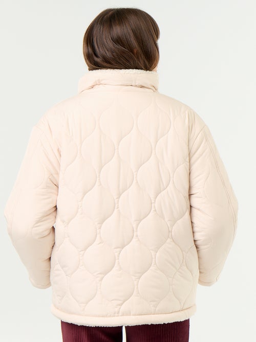 Piumino premaman trapuntato con interno in sherpa - Kiabi