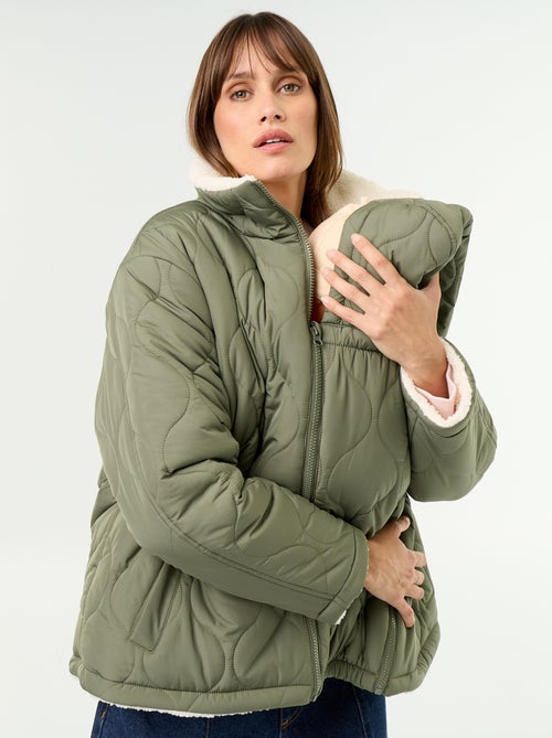 Piumino premaman trapuntato con interno in sherpa - Kiabi