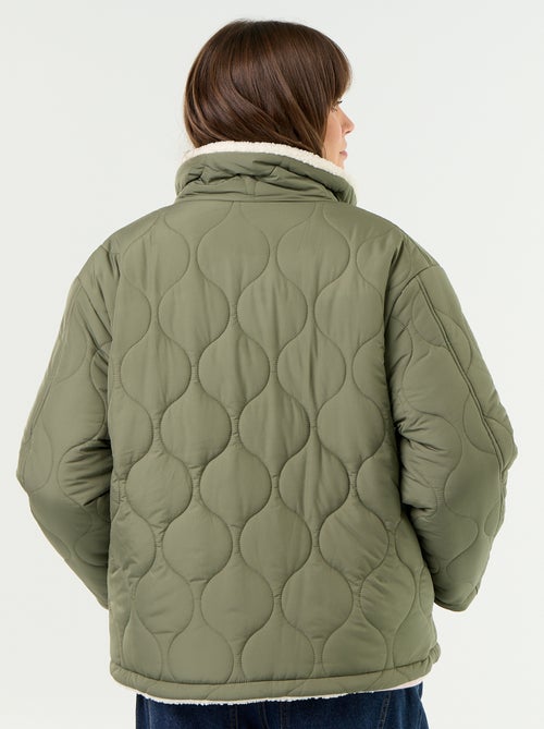 Piumino premaman trapuntato con interno in sherpa - Kiabi