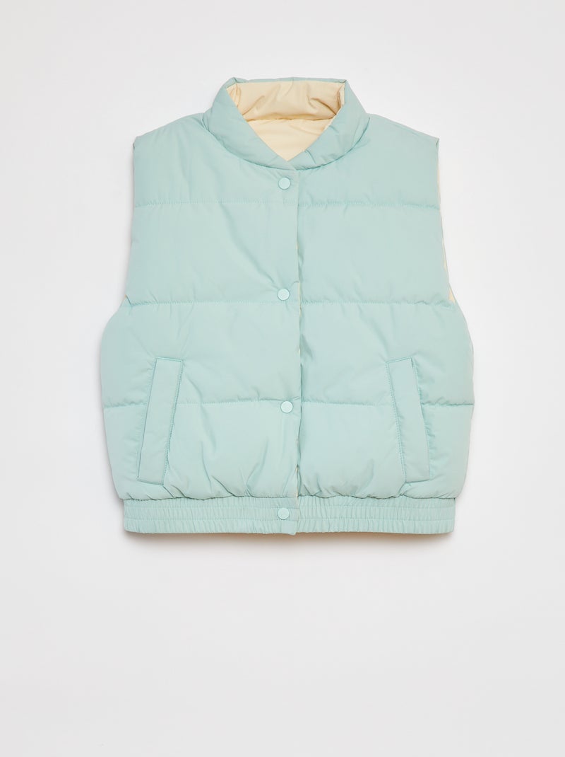 Piumino puffy senza maniche double face VERDE - Kiabi