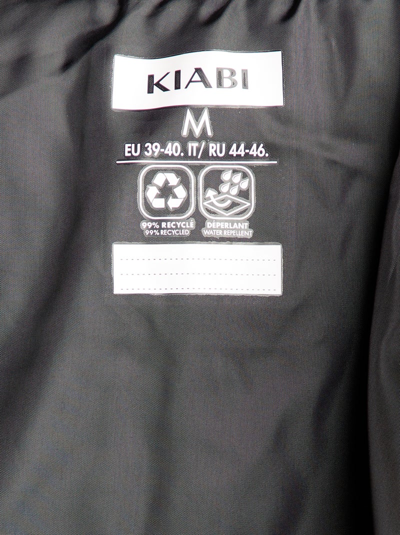 Piumino senza maniche collo alto nero - Kiabi