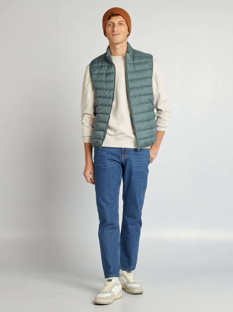 Piumino senza maniche collo alto VERDE - Kiabi