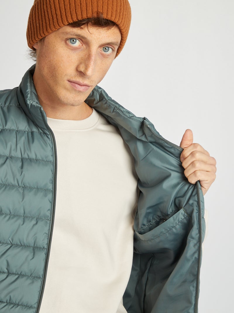 Piumino senza maniche collo alto VERDE - Kiabi