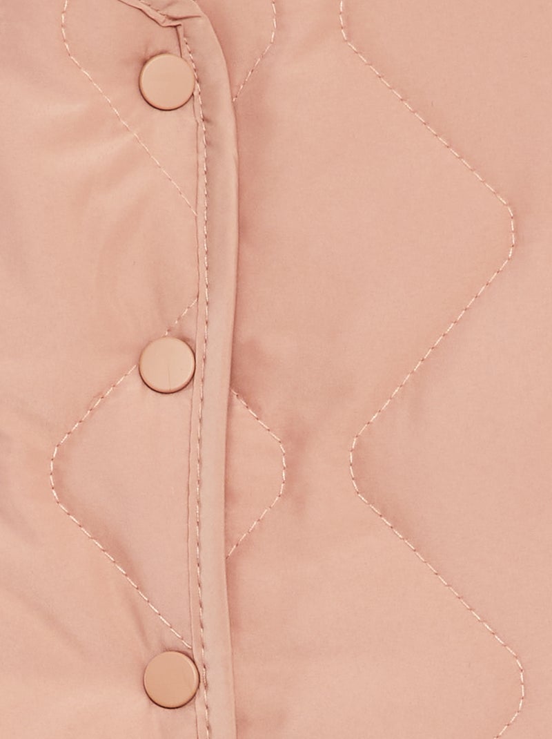 Piumino senza maniche fodera effetto con ovattina ROSA - Kiabi