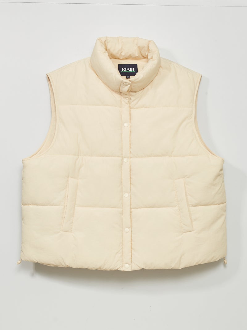 Piumino senza maniche foderato BEIGE - Kiabi