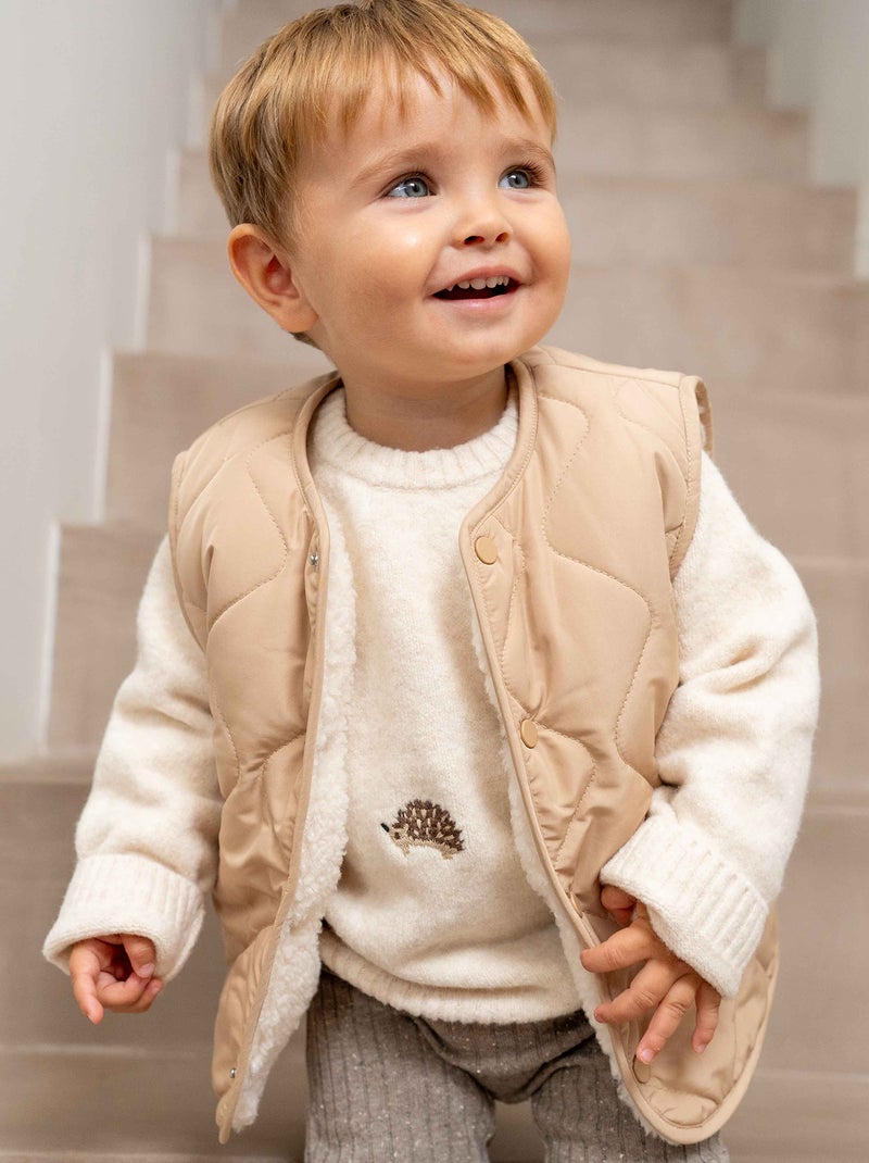 Piumino senza maniche imbottito BEIGE - Kiabi