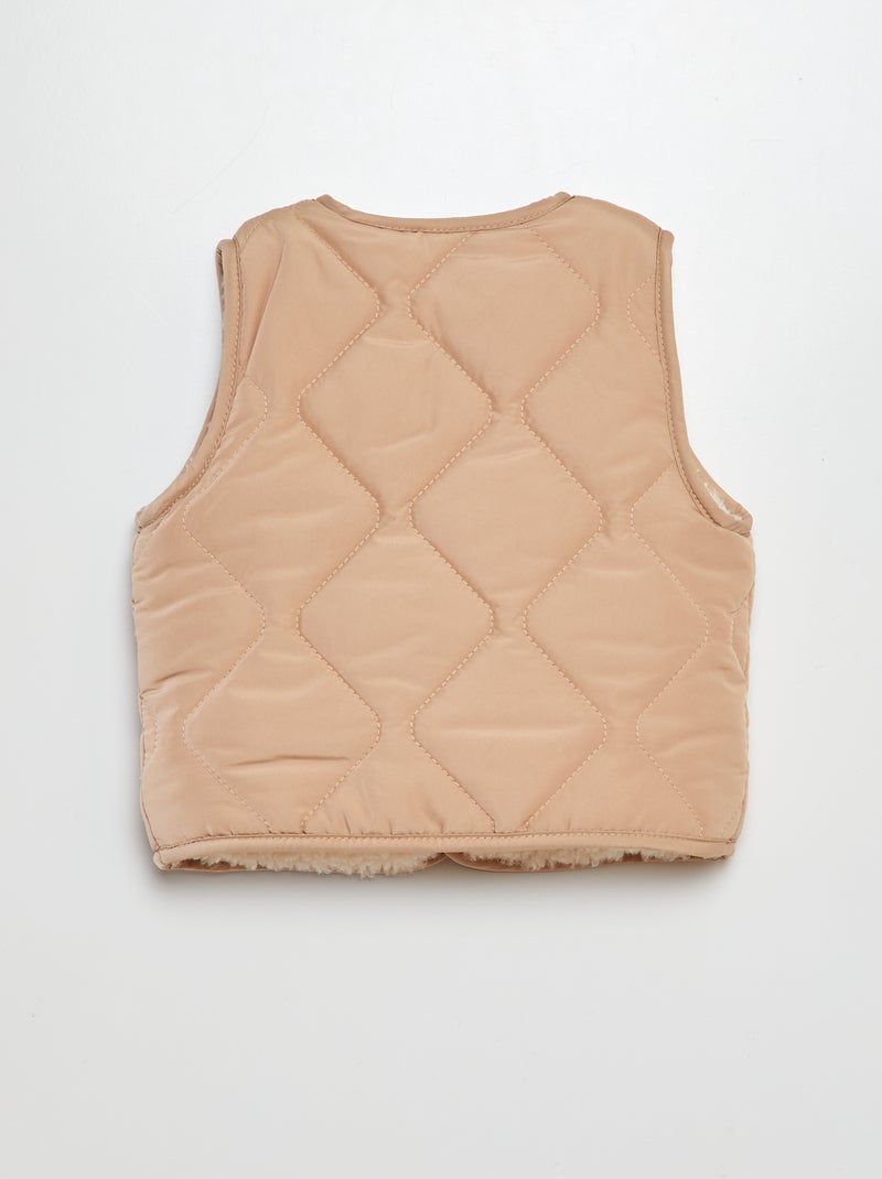 Piumino senza maniche imbottito BEIGE - Kiabi