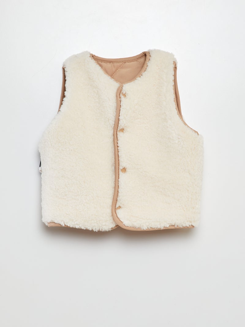 Piumino senza maniche imbottito BEIGE - Kiabi