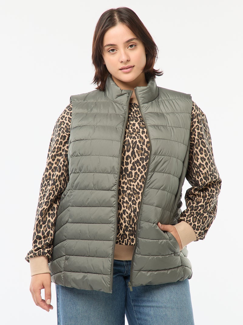 Piumino senza maniche impermeabile Verde - Kiabi