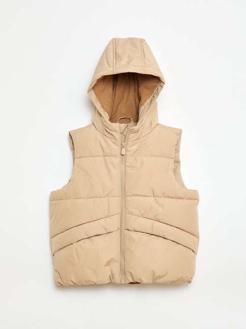 Piumino smanicato con cappuccio - Kiabi