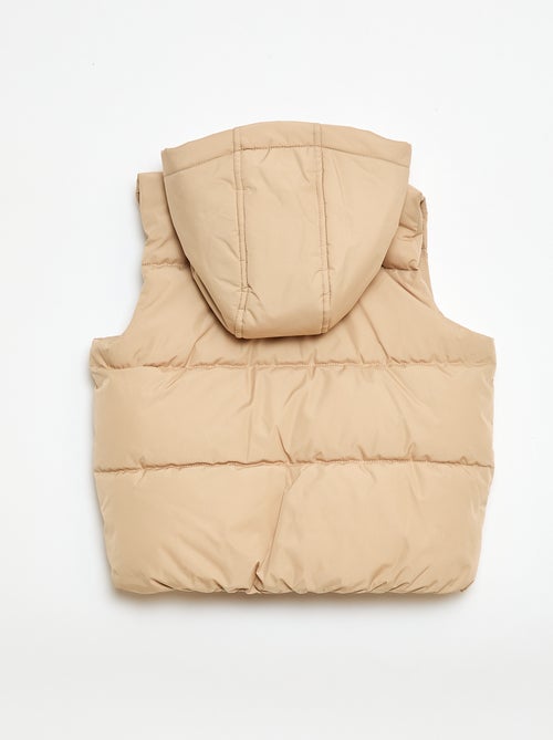 Piumino smanicato con cappuccio - Kiabi