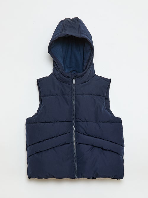 Piumino smanicato con cappuccio - Kiabi