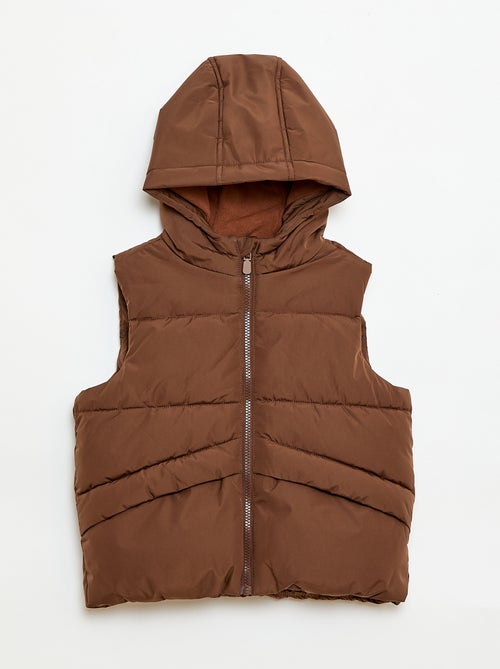 Piumino smanicato con cappuccio - Kiabi