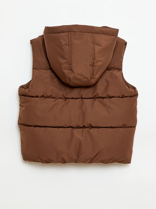 Piumino smanicato con cappuccio - Kiabi