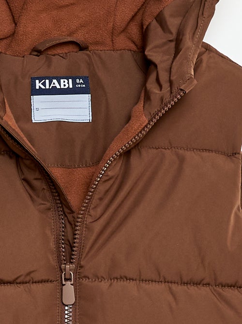 Piumino smanicato con cappuccio - Kiabi