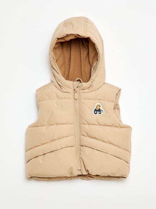 Piumino smanicato con cappuccio trapuntato - Kiabi