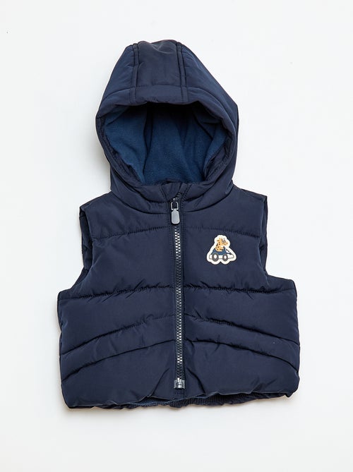 Piumino smanicato con cappuccio trapuntato - Kiabi