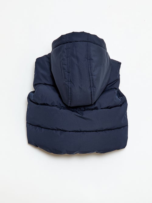 Piumino smanicato con cappuccio trapuntato - Kiabi