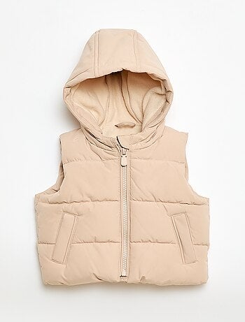 Piumino smanicato imbottito