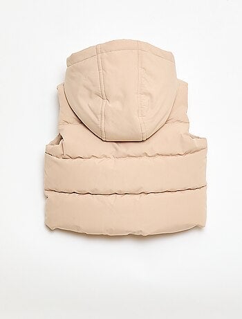 Piumino smanicato imbottito