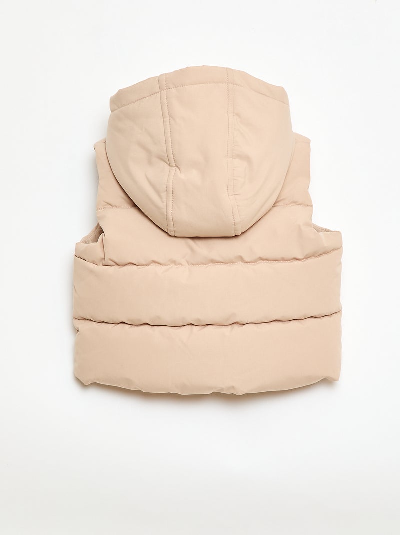Piumino smanicato imbottito Beige - Kiabi