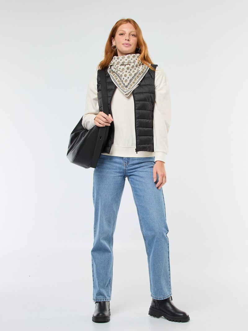 Piumino smanicato imbottito idrorepellente Nero - Kiabi