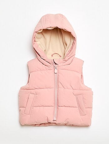 Piumino smanicato imbottito