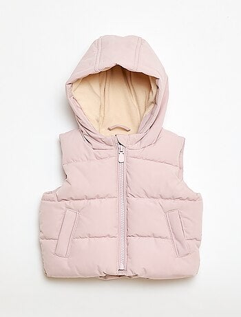 Piumino smanicato imbottito