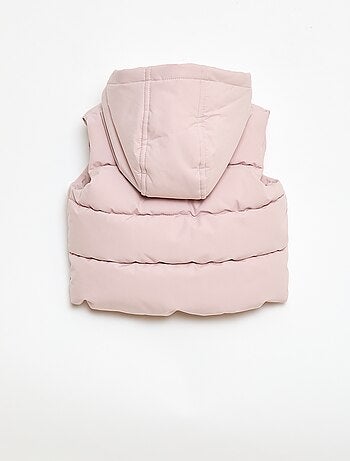 Piumino smanicato imbottito