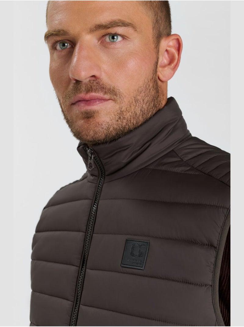Piumino smanicato ocroz Marrone - Kiabi