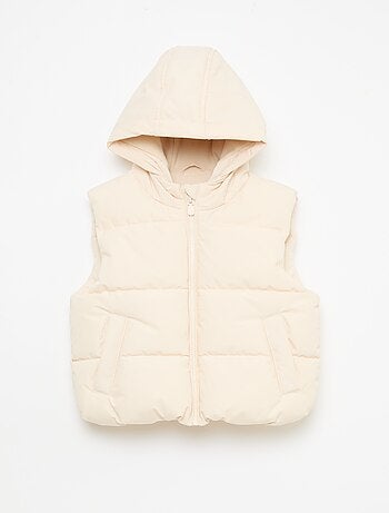 Piumino smanicato trapuntato