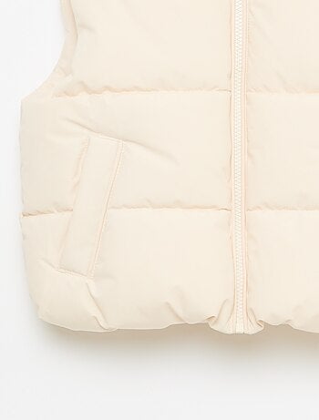 Piumino smanicato trapuntato